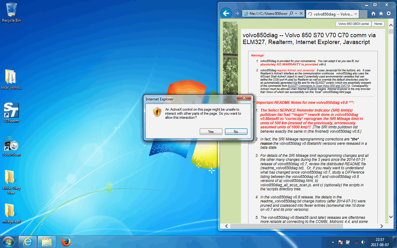 volvo850diag_v0_8_snapshot_16_after_selected_scanner_type_OBDLink_then_clicked_Save.png